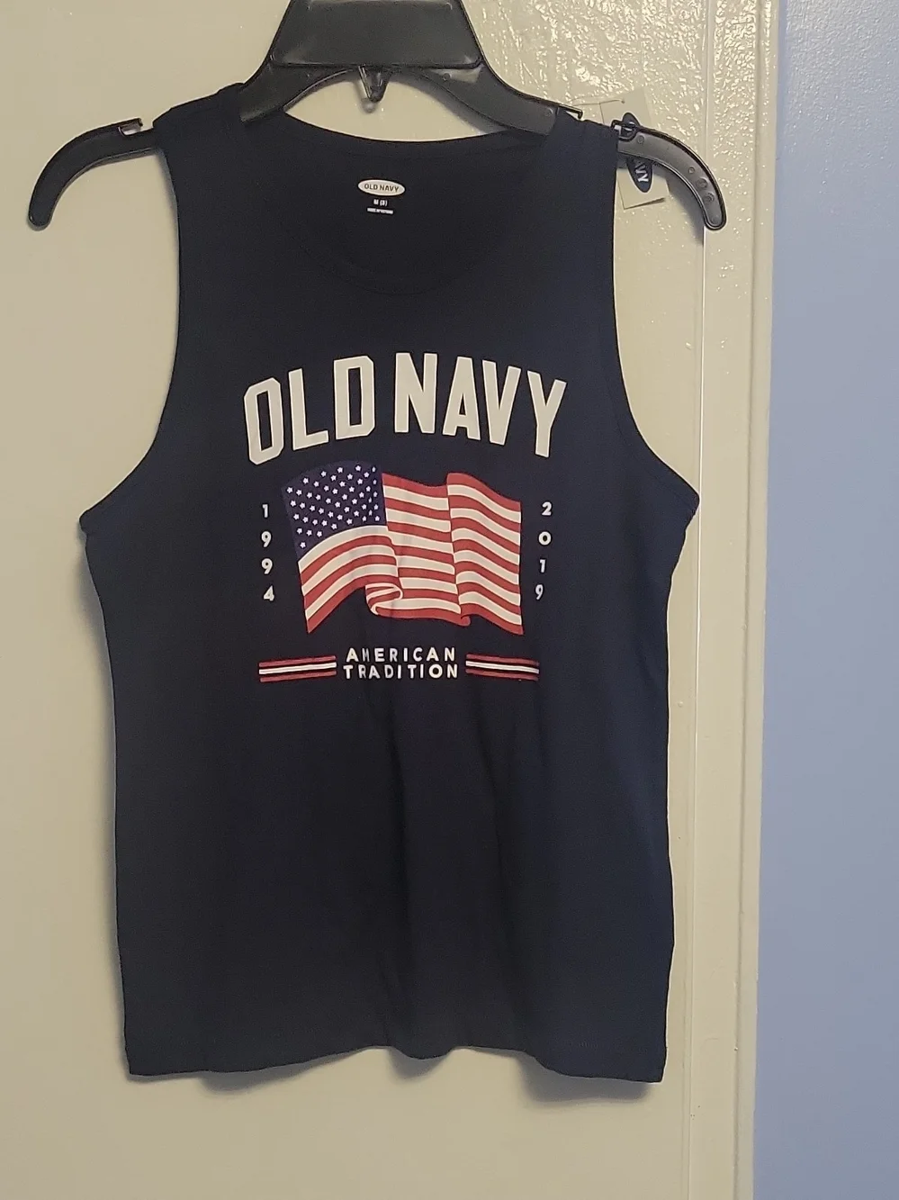 Old Navy Navy Blue American Flag Tank Top